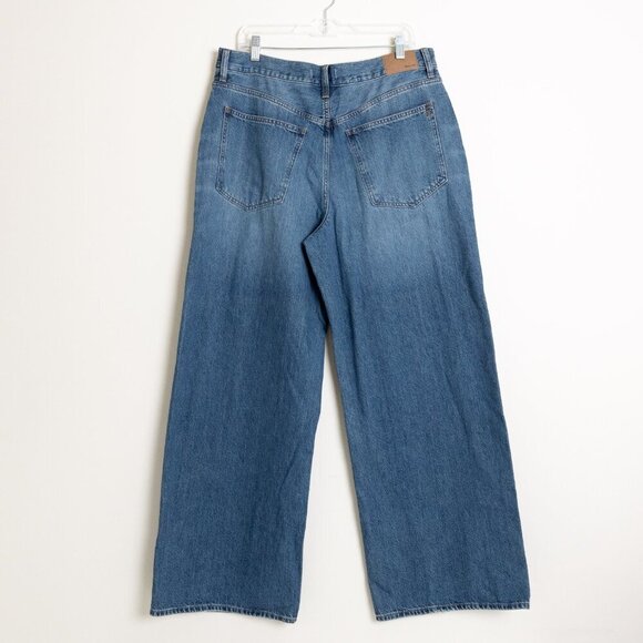 Madewell Super Wide Leg Jeans High Rise 90s Style Fannin Wash - Picture 4 of 15
